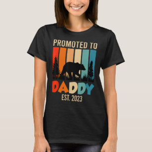 Mens Promoted To Daddy 2023 Expectant Dad 2023 1 T-Shirt