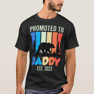 Mens Promoted To Daddy 2023 Expectant Dad 2023 T-Shirt