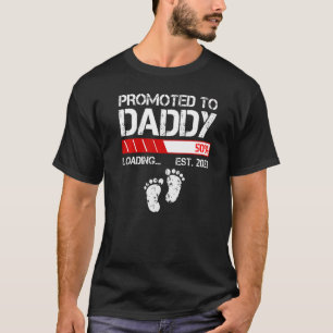 Mens Promoted To Daddy Est 2023 For Men New Dad T-Shirt
