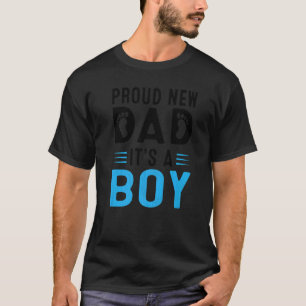 Mens Promoted To Daddy Father's Day Proud New Dad T-Shirt
