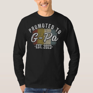 Mens Promoted To G Pa 2023   For New Grandpa 2023 T-Shirt