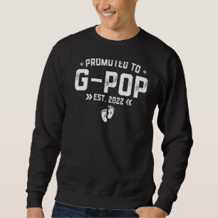 Mens Promoted To G Pop 2022 Retro Fathers Day New  Sweatshirt
