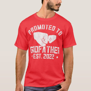 Mens Promoted To Godfather 2022 , Pregnancy Announ T-Shirt
