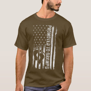 Mens Promoted to Gramps Est 2023 First Time Father T-Shirt