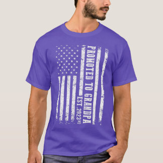 Mens Promoted to Grandpa 2023 Funny  for new Grand T-Shirt