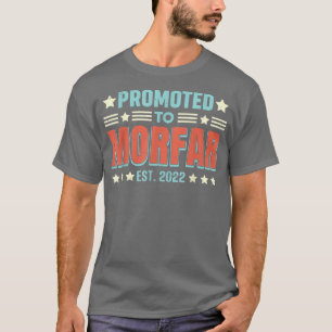 Mens Promoted To Morfar Grandpa Pregnancy Reveal R T-Shirt