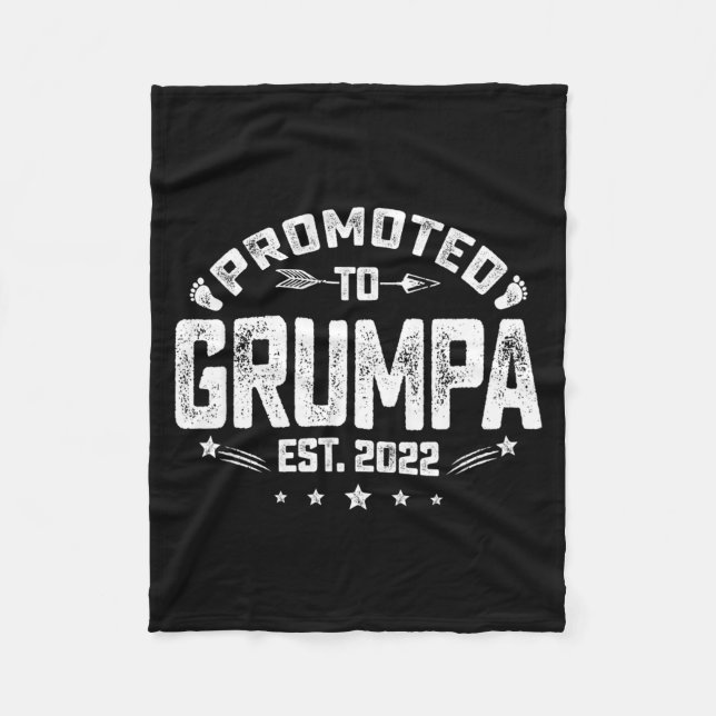 Mens Promoted To Mpa Est 2022 Funny New Mpa  Fleece Blanket (Front)