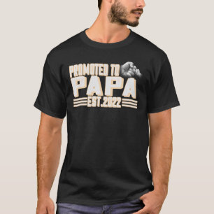 Mens Promoted To Papa 2022  New Dad First Time Dad T-Shirt