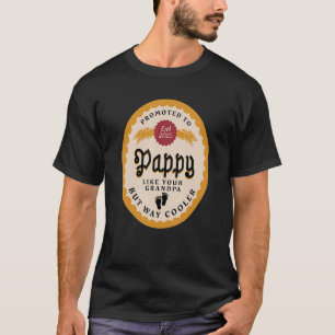 Mens Promoted to Pappy 2023 for New Grandpa called T-Shirt