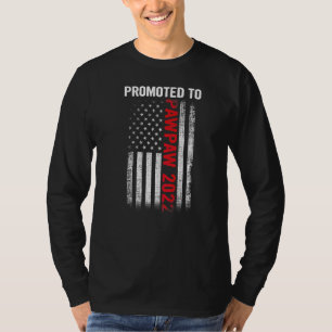 Mens Promoted To Pawpaw 2022 Father's Day Patrioti T-Shirt