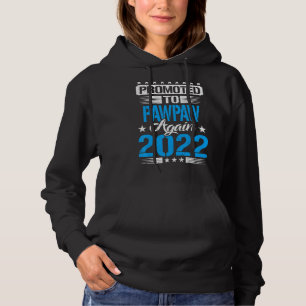 Mens Promoted To Pawpaw Grandpa Again 2022 Reveal Hoodie