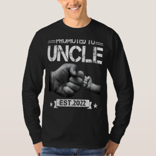 Mens Promoted To Uncle 2022 For First Time Uncle N T-Shirt