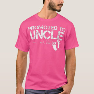 Mens Promoted to Uncle  Est 2020 Best Dad Uncle Gi T-Shirt