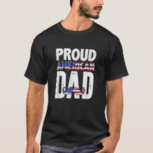 Mens Proud American Dad That Father s Day America  T-Shirt