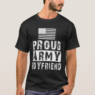 Mens Proud Army Boyfriend Family Military Apprecia T-Shirt