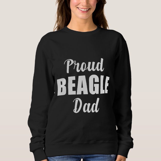 Mens Proud Beagle Dad Sweatshirt (Front)