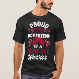 Mens Proud Boyfriend Of A Sickle Cell Warrior Sick T-Shirt