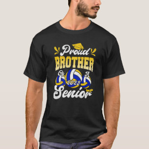 Mens Proud Brother of a 2023 Volleyball Senior 202 T-Shirt