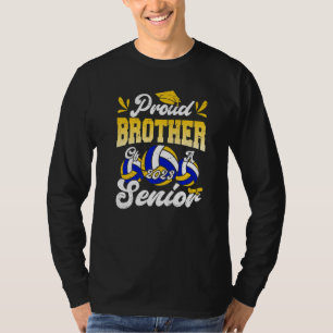 Mens Proud Brother of a 2023 Volleyball Senior 202 T-Shirt