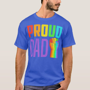 Mens Proud Dad Gay Pride Month Rainbow LGBTQ  T-Shirt