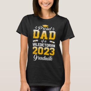 Mens Proud Dad of 2023 Valedictorian Cute Class 20 T-Shirt