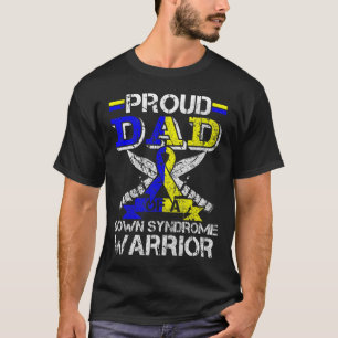 Mens Proud Dad Of A Down Syndrome Warrior Costume T-Shirt