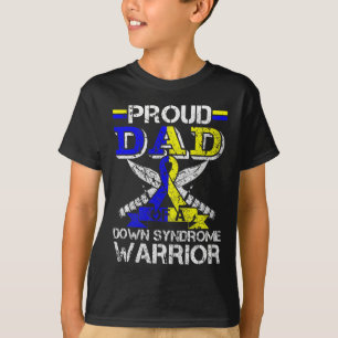 Mens Proud Dad Of A Down Syndrome Warrior Costume T-Shirt