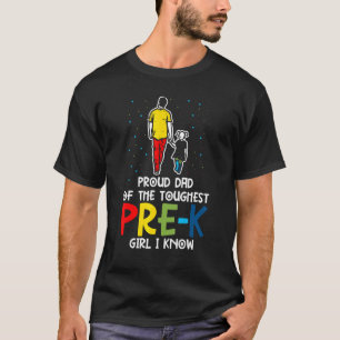 Mens Proud Dad Of The Toughest Girl Back To School T-Shirt
