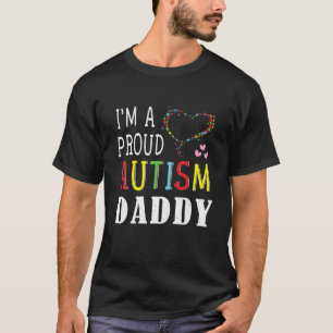 Mens Proud Daddy Special Puzzle April Autism Aware T-Shirt