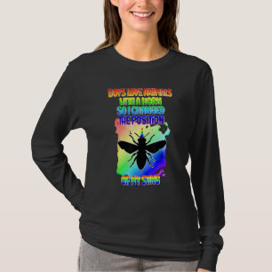 Mens Proud Gay Boys Pride LGBTQ Gay Beekeeper Rai T-Shirt