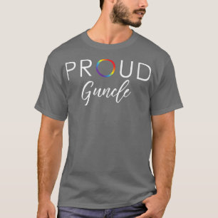 Mens Proud Guncle Cute LGBTQ Pride Month Gift T-Shirt