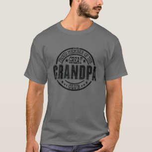 Mens Proud Member Of The Great Grandpa Club T-Shirt