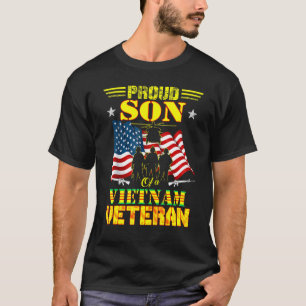 Mens Proud Son Of A Vietnam Veteran Military Famil T-Shirt