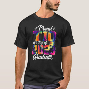Mens Proud Tio of A Class of 2023 Tie-dye 23 Senio T-Shirt
