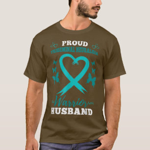 Mens Proud Trigeminal Neuralgia Warrior Husband  T-Shirt