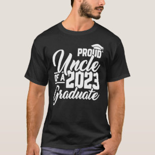 Mens Proud Uncle Of A 2023 Graduate Graduation Fam T-Shirt