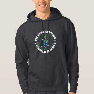 Men's, Proudly serving (White Lettering) Hoodie