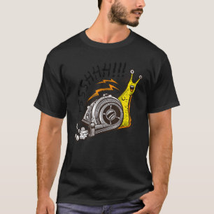 Mens Psh Snail That Blows Leaves Blower For Gar T-Shirt