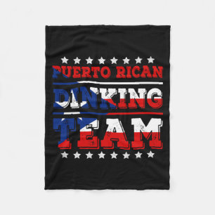 Mens Puerto Rican Dinking Team Dink Pickleball Fleece Blanket