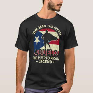 Mens Puerto Rico Abuelo The Puerto Rican Legend D T-Shirt
