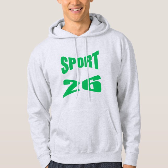 Men's Pullover Hoodie ash  SPORT  26 (Front)