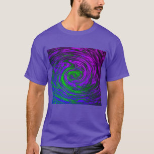Men's Purple Abstract Art Swirl T-Shirt