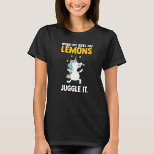 Mens  Quotes When Life Gives You Lemons Juggle It  T-Shirt