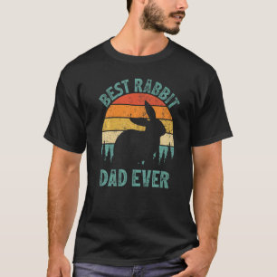 Mens  Rabbit Vintage Best Rabbit Dad Ever Father's T-Shirt