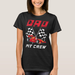 Mens Race Car Birthday Party Racing Family Dad Pit T-Shirt