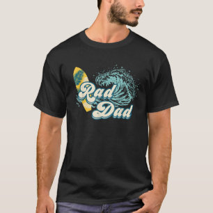 Mens Rad Dad Surf Matching Birthday The Big One 1s T-Shirt