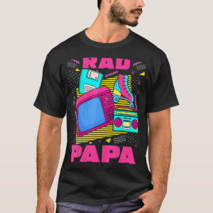 Mens Rad Papa 90s Aesthetic Nostalgia 1990's Retro T-Shirt