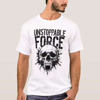 Mens Raster Unstopable Force Retro Vintage T-Shirt