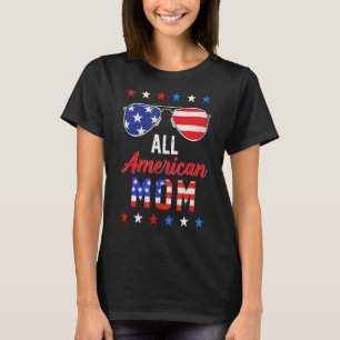 Mens Rd All American Mum 4th Of July Mothers Day T-Shirt