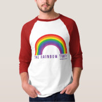 Men's Red B-ball Shirt Rainbow Truth